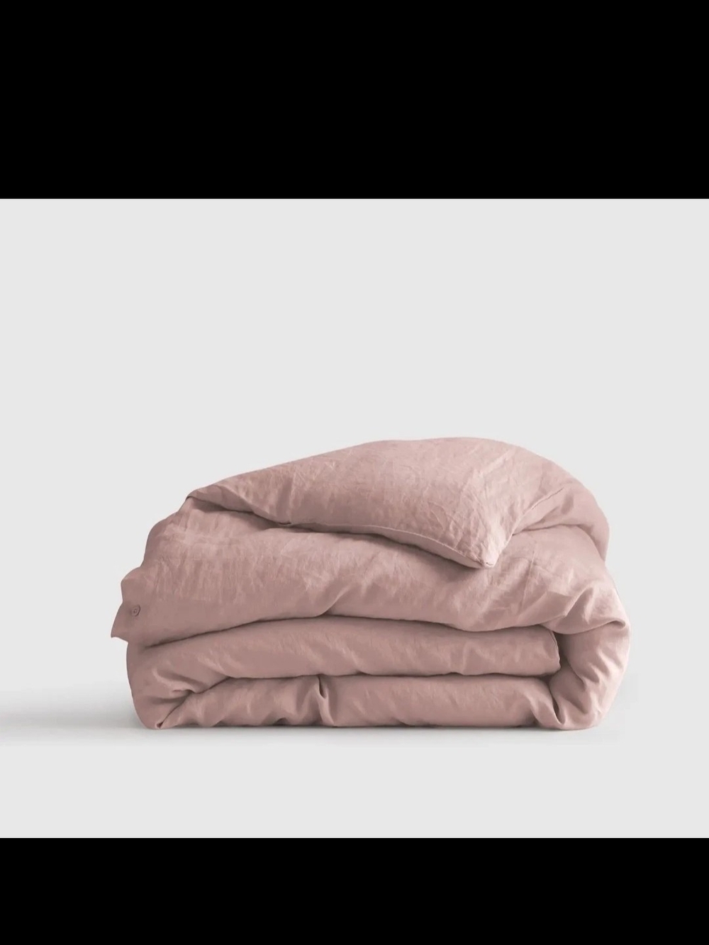 New! Quince European Linen Duvet Cover, Mauve, Full/Queen, MSRP $220